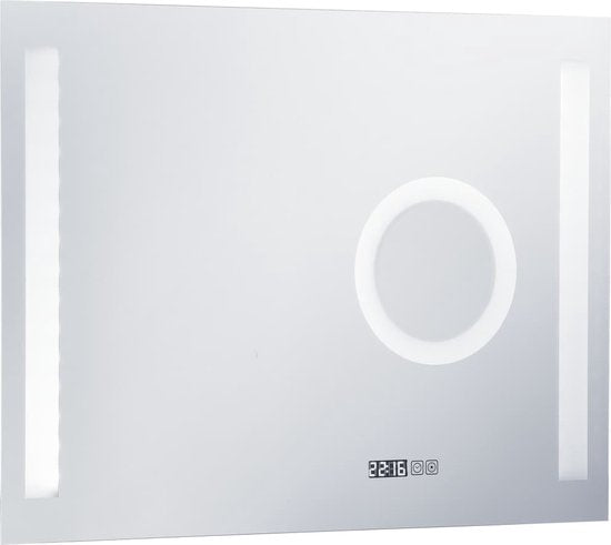 vidaXL – Badezimmerspiegel – LED – mit – Berührungssensor – 80 x 60 – cm