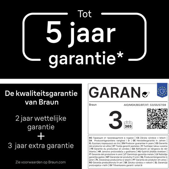 Braun Barttrimmer Series 5 BT5520 + 4 Aufsätze – 40 Schnittlängen – Scharfe Scherklinge – Schwarz