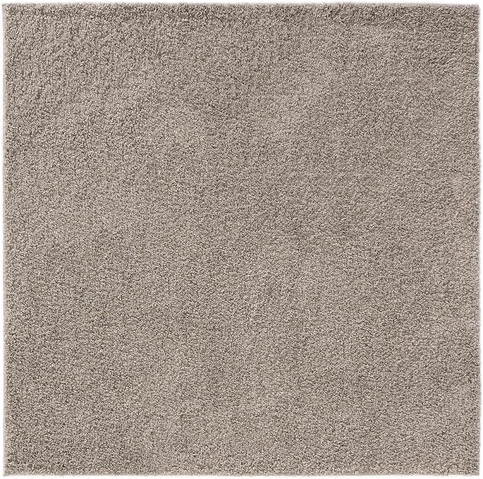 Benuta Essentials Teppich - Hellgrau - 160 x 160 cm
