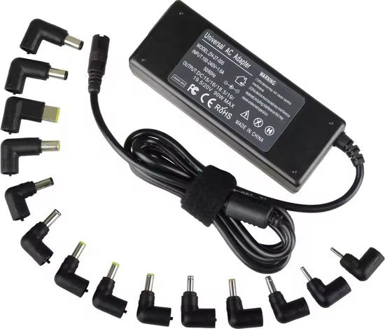 Velociy® - Universal Laptop Adapter - Laptop Ladegerät - Alle Marken - 45W-65W-90W - Asus - Acer - HP - Dell - Lenovo - Samsung - Sony