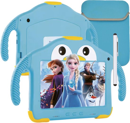 Vulpes Goods® Kids - Kinder Tablet - Tablet Kids - Parent Control App - 100% kindersicher - 3500 mAh - Android 10 Go - Inkl. integrierter Schutzhülle, Bildschirmschutz & Augenschutz - 32 GB - Mit Touchscreen-Stift- PRO Version
