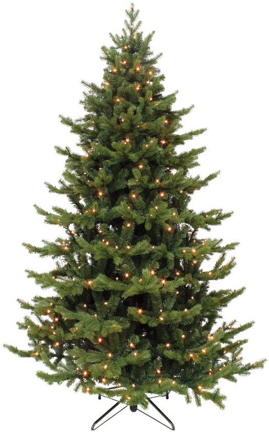 Triumph Tree Sherwood Deluxe Kunstweihnachtsbaum mit LED-Beleuchtung – Kunstweihnachtsbaum H 185 x Ø 127 cm – Grün