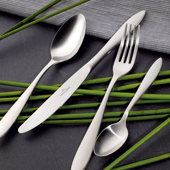 Villeroy & Boch Arthur Besteckkassette – 30-teilig – 44 x 28 x 5 cm – gebürsteter Edelstahl