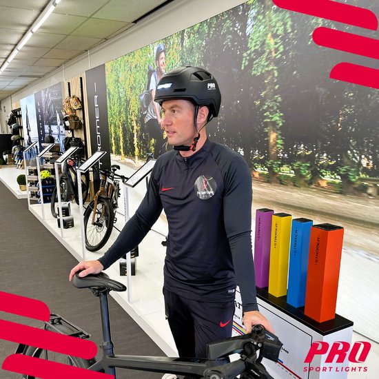 Pro Sport Lights Pedelec-Fahrradhelm Erwachsene - NTA 8776 - Herren/Damen - Helm Large - Schwarz