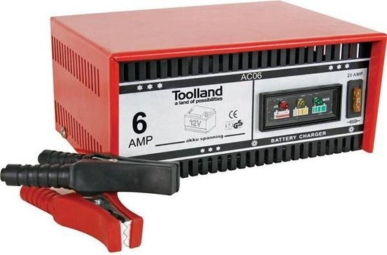 Toolland Ladegerät für 12 V Blei-Säure-Batterien - 6 A