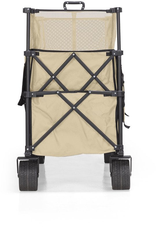 Mr. Fold Bolderkar XXL - faltbar - 600L - 300KG - Beige - geländegängige Räder
