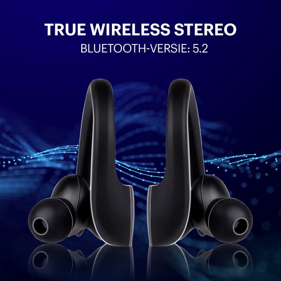 Grundig Wireless Bluetooth Earbuds - True Wireless Earphones Wireless - Ohrhörer mit bis zu 30 Stunden Spielzeit - USB-C Schnellladung - Komfortable Passform - Schwarz