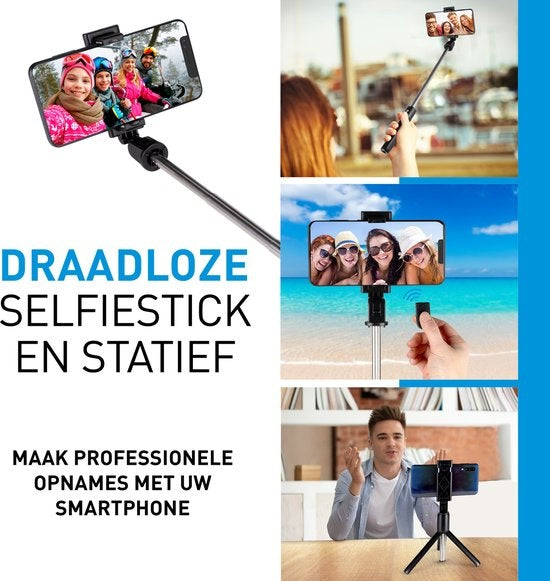 Grundig Selfie Stick und Stativ für Smartphone - Bluetooth - mit Fernbedienung - 120Â° drehbar
