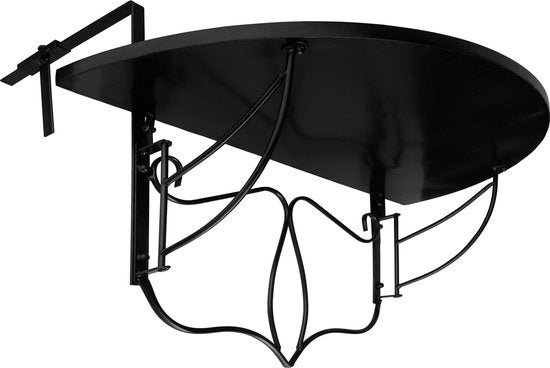 tectake - Balkontisch Hängetisch Mosaik - klappbar - schwarz/weiß - 402767