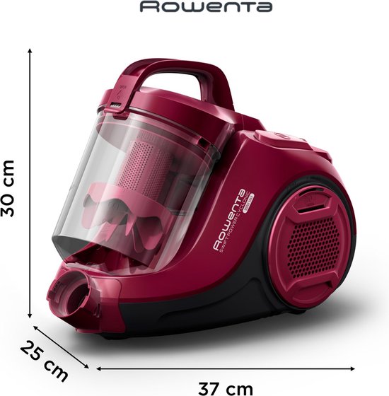Rowenta Swift Power Cyclonic – Kompakter beutelloser Staubsauger – 900 W – Bordeauxrot