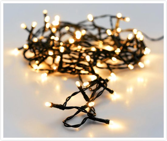 Weihnachtsbeleuchtung 120 led- 9m - extra warmweiß - Timer - Lichtfunktionen - Memory - Außen - Innen