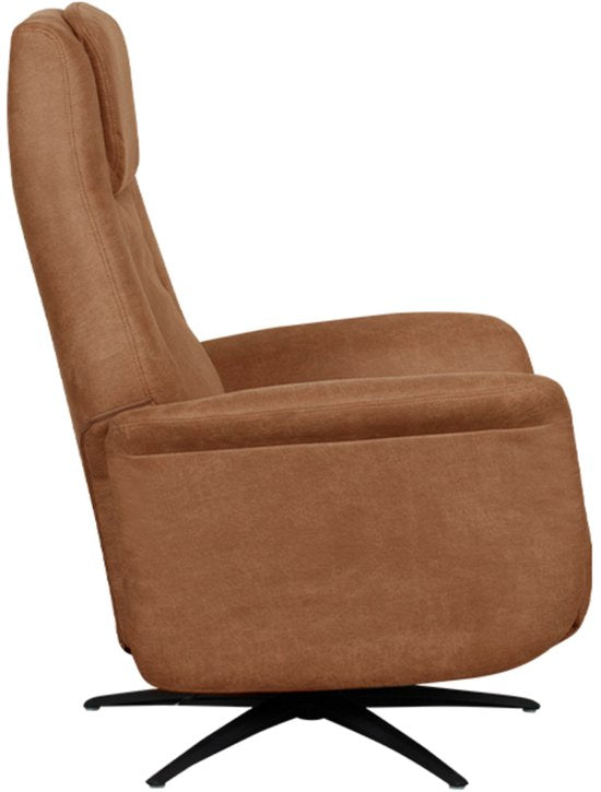 LABEL51 Stockholm Sessel – Braun – Stoff – 1-Motor – – – Mit Armlehne