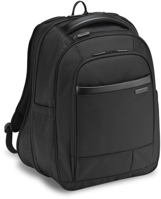 Kensington Contour™ 2.0 15,6-Zoll-Rucksack – strapazierfähiges, wasserabweisendes Material – ergonomisch – schwarz