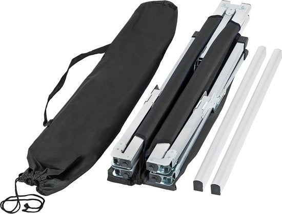 TecTake Feldbett - xl Feldbett 190 cm - Schwarz - 401212