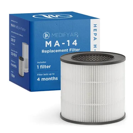 Medify Air MA-14 Ersatzfilter – HEPA H13 und Aktivkohle – 1 Stück – 17,5 × 17,5 × 16,5 cm