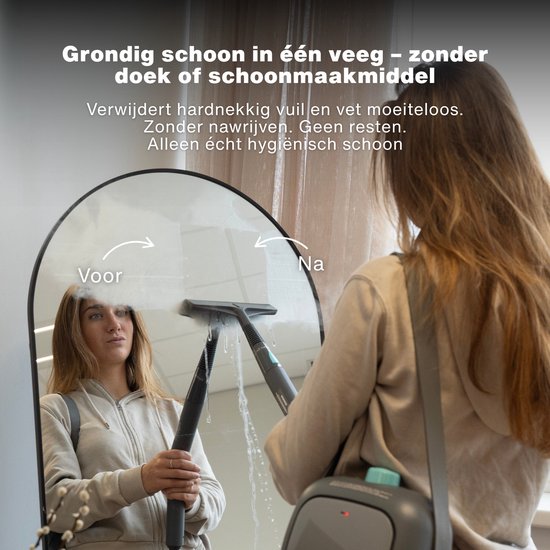 Achaté Dampfreiniger PRO - Leistungsstarker Reiniger für Teppiche, Böden und Flecken - tötet 99,9% der Bakterien