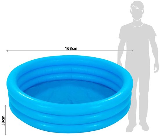 Intex Crystal Blue Aufblaspool – Ø 168 x 38 cm