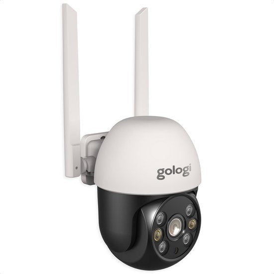 Gologi Außenkamera - Außenkamera mit Nachtsicht - Sicherheitskamera - IP-Kamera - Sicherheitskamera - 4x Digitalzoom - 3MP - Mit Wifi und App