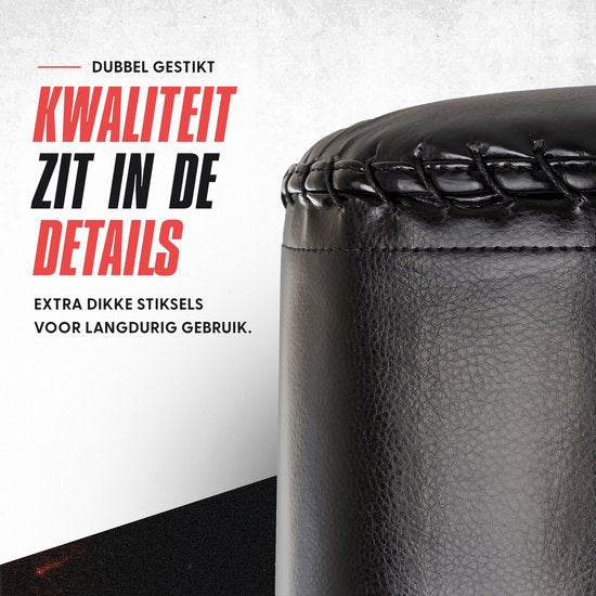 Inventus Boxsack Standing - 185 cm - Standing Boxing Pole - mit Wasser / Sand füllen - Boxen und Training - Schwerer Boxsack - Erwachsene - Schwarz