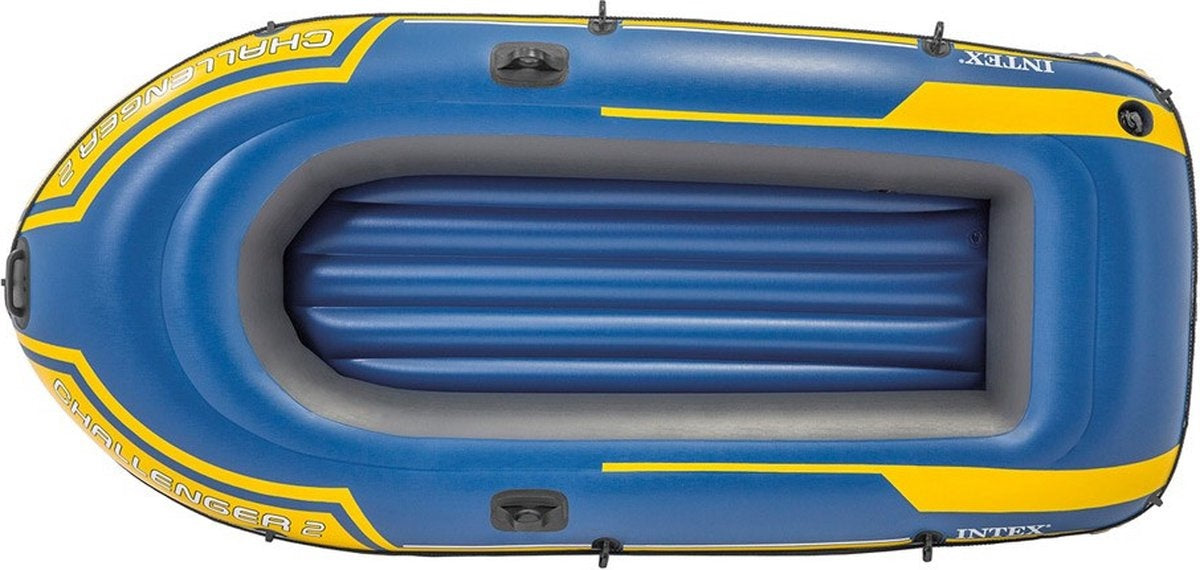 Intex Challenger 2 aufblasbares Boot - 2 Personen - blau/gelb