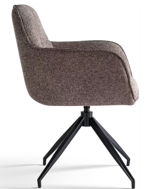 Criks Design Charly Esstisch-Drehstuhl | Braun | 63 x 63 x 52 cm