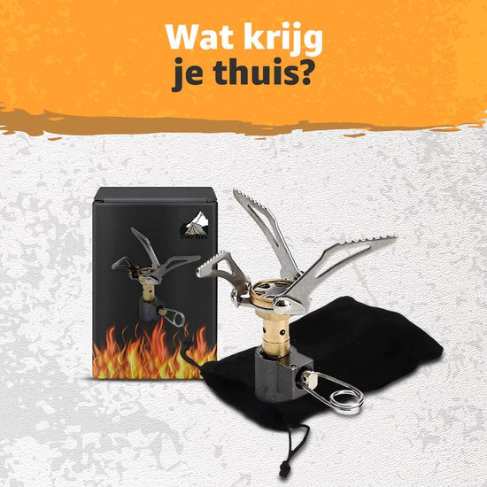 Ever Trex Ultra Light Gasbrenner - Campingkocher - Propan - 3000W - 47g - Mini - Klein - Auf Gas - 1 Gruben - Notfall - Notfallpaket - Campinggas - Gasfeuer