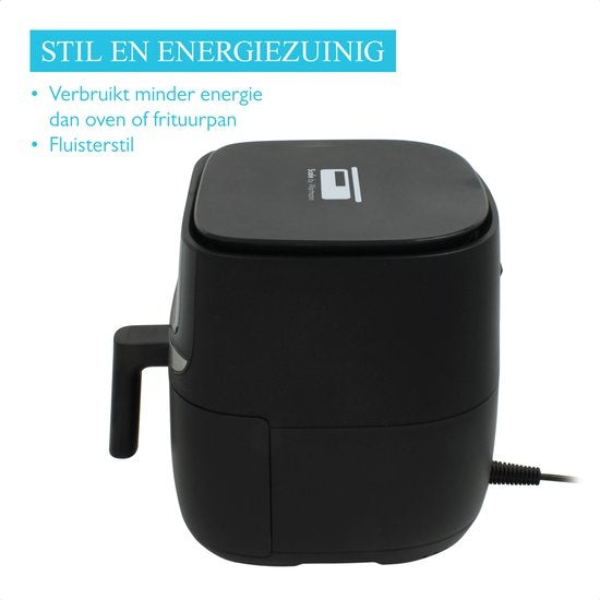 Wartmann WM 2203AF, Keramik Airfryer / Heissluftfritteuse, 5.7 Liter, Waagefunktion, PFAS-frei, schwarz