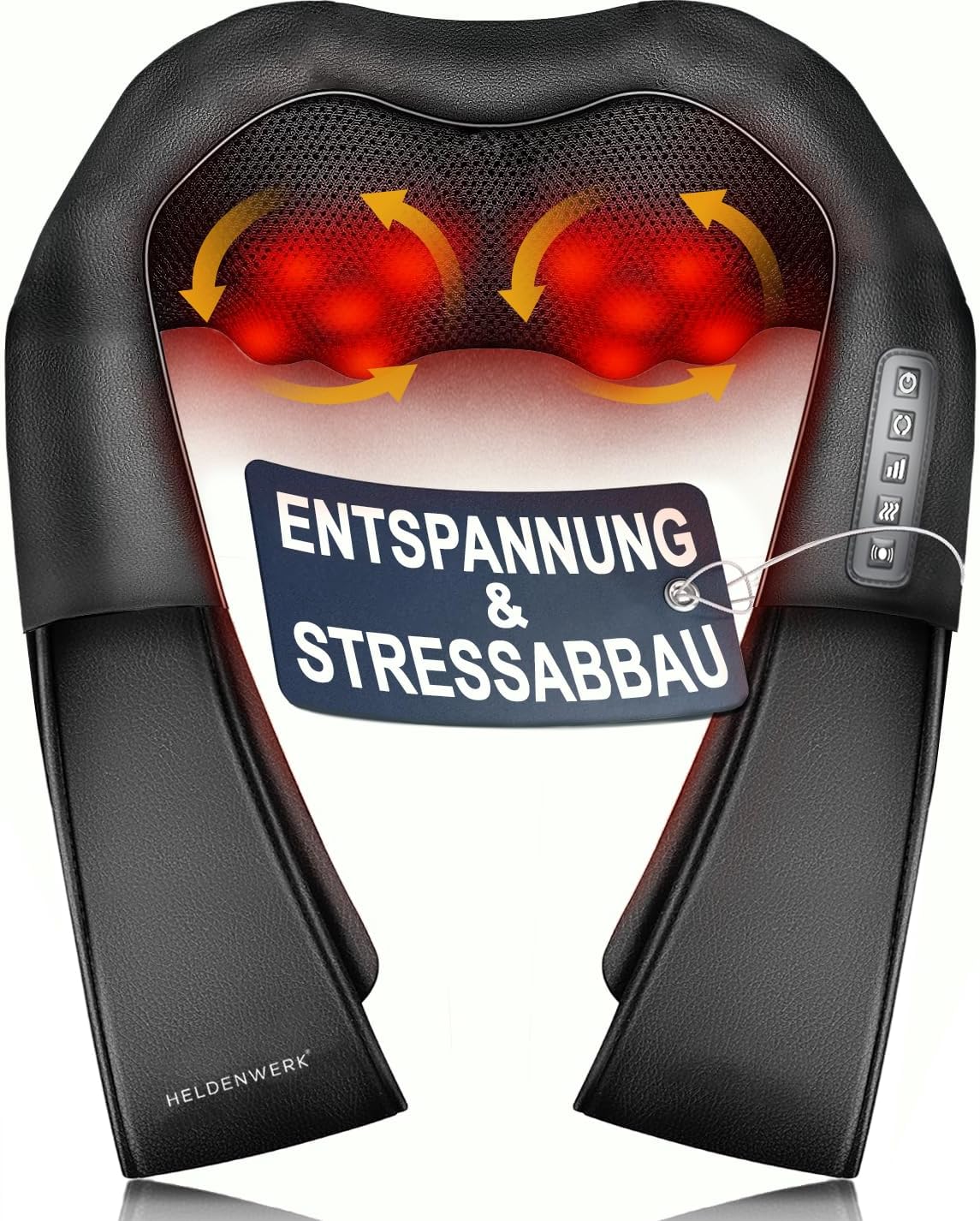 Heroism Massagegerät - mit Wärme - Schultern, Nacken, Rücken, Beine