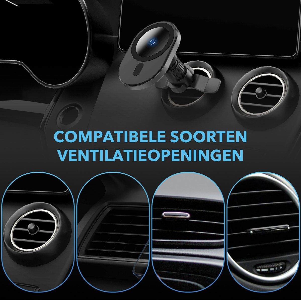 MW - MagSafe Autohalterung - MagSafe Autoladegerät - Handyhalterung Auto - Magnetische Handyhalterung Auto