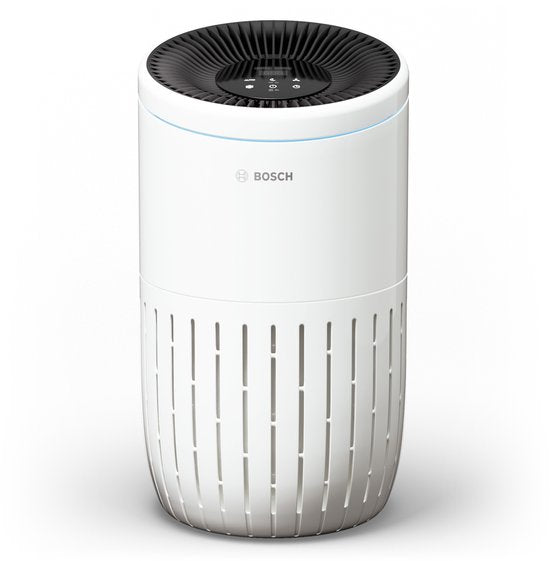 Bosch Air 2000 Luftreiniger für bis zu 37,5 m² – Entfernt Schadstoffe effizient mit HEPA-Filter, Smart-Sensor und leisem Modus – für Allergiker