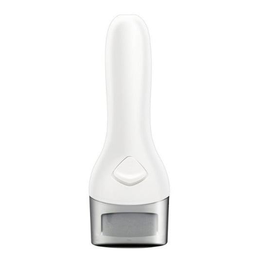 MAKS MYB-116 Elektrische Fuß- und Fersenfeile - Kabellos & USB aufladbar - Mit LED & 2 Feilenköpfen - Weiß