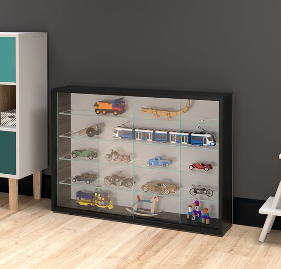 Vitrine stehend Hängevitrine - Schiebetüren - 75 x 55 x 14 cm