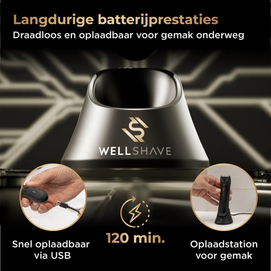 Wellshave Bodygroomer Men and Nose Trimmer - Rasierpaket 2.0 - Body Trimmer Men - Nose Trimmer Men - Nasenhaartrimmer Rasierer für Nase, Schambereich, Körper & Nase