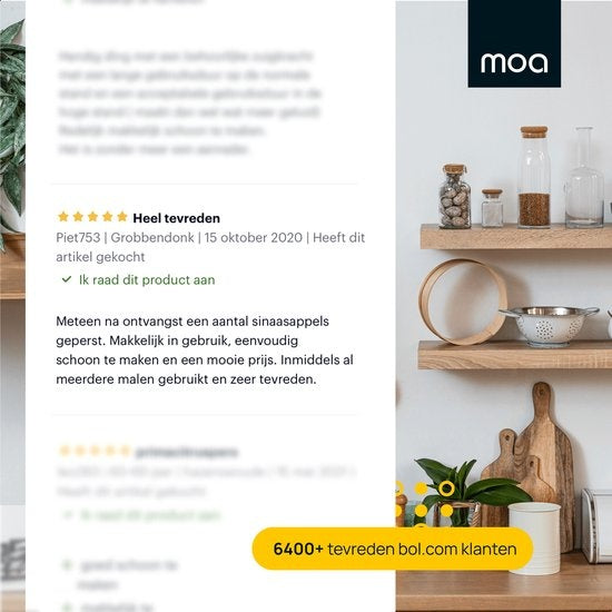 MOA Zitruspresse - Zitruspresse - Elektrische Orangenpresse - Zitronenpresse - 2 Presskegel - Schwarz - CJ408B