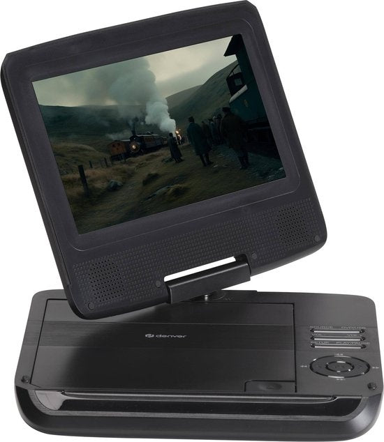 Denver - Tragbarer DVD Spieler für das Auto - 7 Zoll - inkl. Kopfstützenhalterung - USB - drehbarer Bildschirm - schwarz