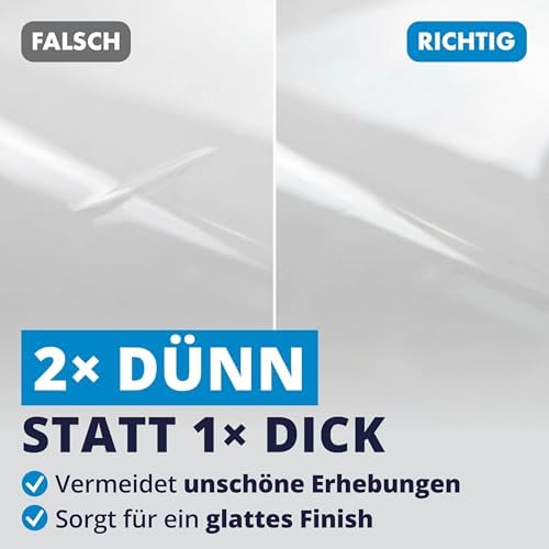LICARGO Lackstift Glänzendes Weiß 12 ml – Präzisionspinsel für Kratzer und Steinschlag