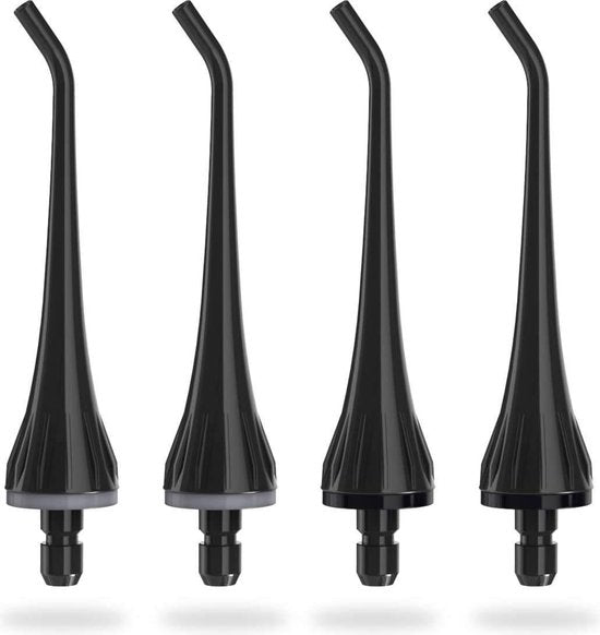 Bintoi® iSonic F500 - Aufsätze für Wasserflosser - Jet Tips - Ersatzset für Flosser - 4 Stück - Schwarz