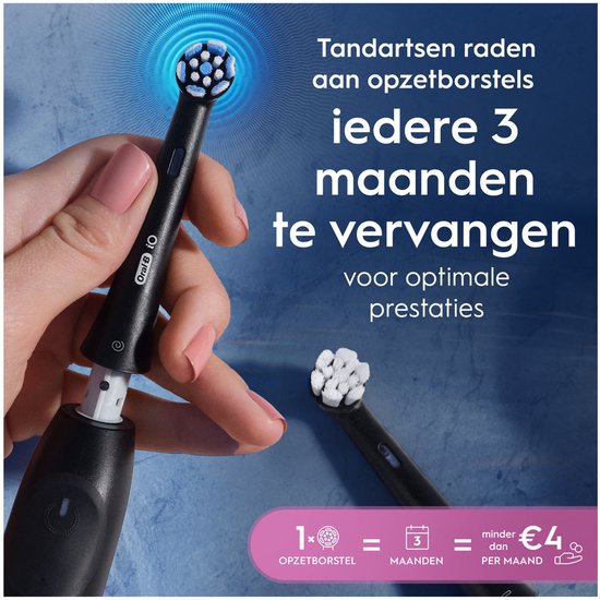 Oral-B iO Series Gentle Care Aufsteckbürsten – Schwarz – Für empfindliches Zahnfleisch – 8 Stück