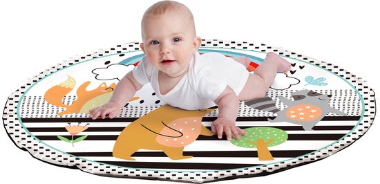 FUEGOBIRD – Spielmatte für Babys – Niedliche Tierchen – Deluxe-Spielset – Buntes, interaktives Greifspielzeug – Tolle Geräusche – Förderendes Spielzeug für Babys ab 2 Monaten
