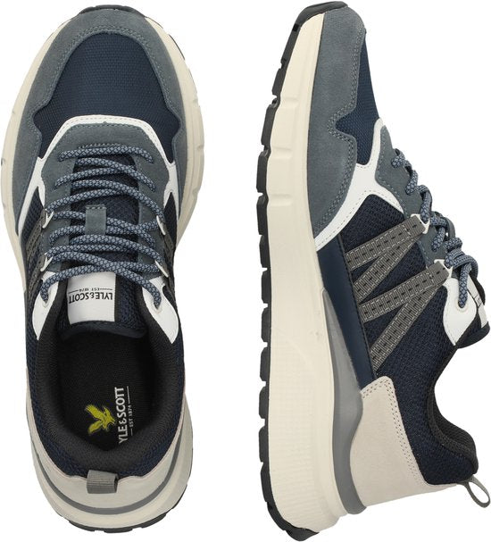 Lyle & Scott Lennox Sneaker, niedrig – Blau – Größe 44