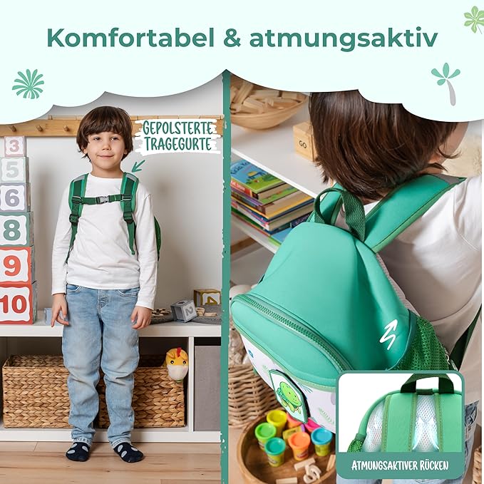 REISERACKER Kinderrucksack Adventure grün