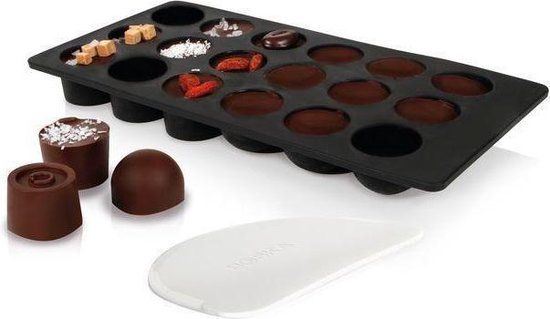 Boska Choco Bonbon DIY Set - Machen Sie Ihre eigenen Bonbons - Silikonform - Schwarz