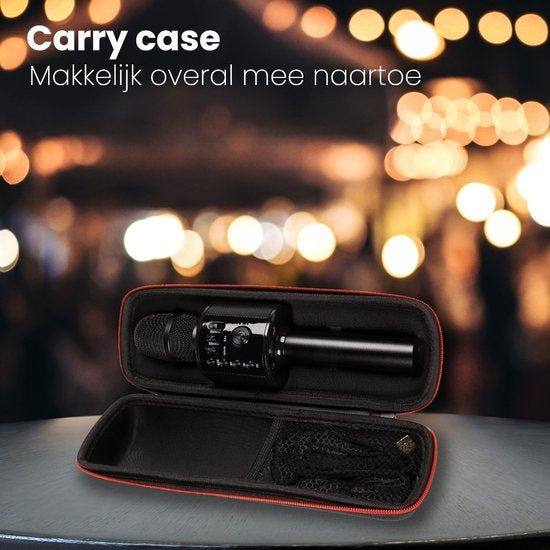 Auronic Karaoke-Mikrofon - Für Kinder und Erwachsene - Bluetooth - Drahtlos - mit Lautsprecher - Schwarz