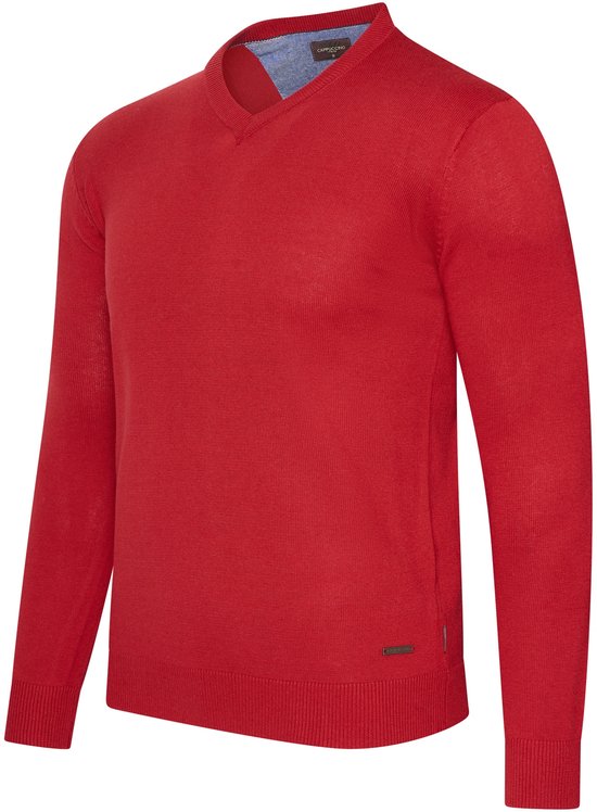Cappuccino Italia - Herren Pullover Salerno Pullover - Rot - Größe XXL