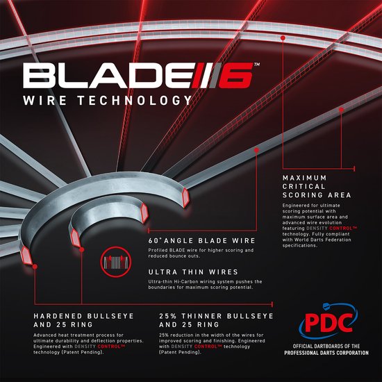 WINMAU – Blade 6 Triple Core Dartscheibe