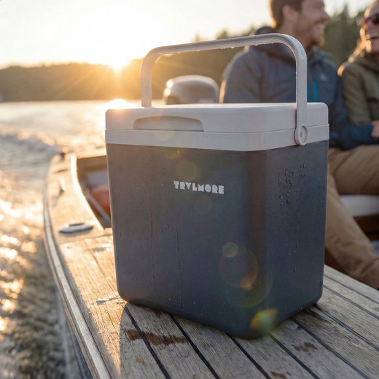 TRVLMORE Cool Box 14L - 47 Stunden Kühlung - Kühlbox - Inklusive Kühlelement - Cool Box Small - Anthrazit