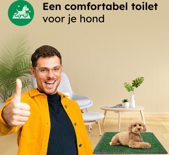 Gtrise Hundetoilette mit 2 Matten - Out/Indoor - Toilettentraining Ebook - Animal Toilet