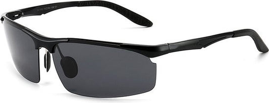 Garpex Radsportbrille - Sportbrille - Polaroid Sonnenbrille - Rennrad - Mountainbike - Motorrad - Schwarz