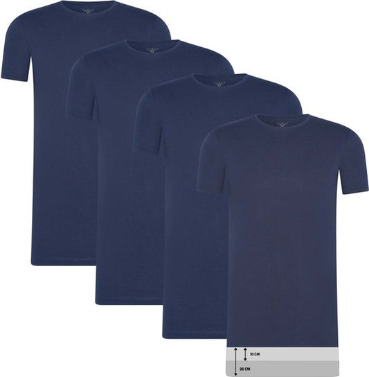 Cappuccino Italia - Herren Tee SS 4er-Pack T-Shirts - Blau - Größe XXL