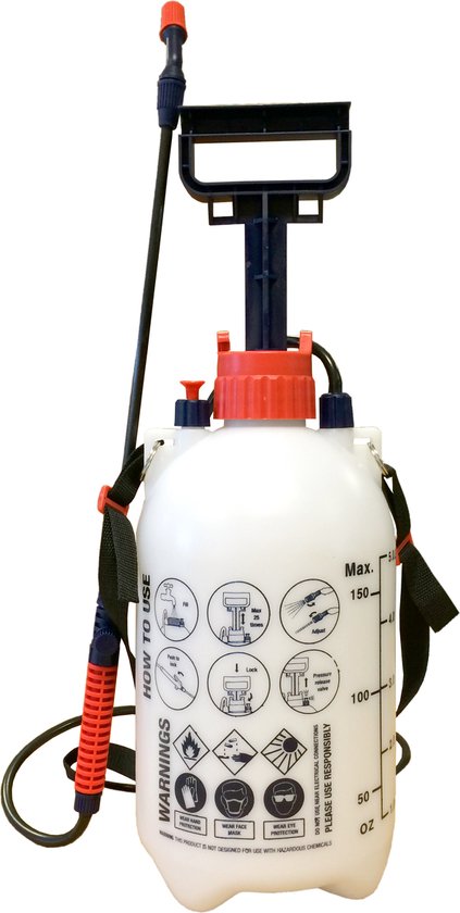 Spear & Jackson Drucksprühgerät 5 Liter - Drucksprühgerät - Unkrautvernichter - Sprühgerät - Drucksprühgeräte - Drucksprühgerät säurebeständig - Drucksprühgerät sauer